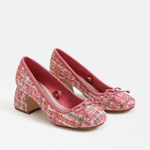 Sam Edelman Pink Multicolor Tweed Heels